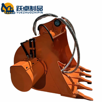 Godet mélangeur Yuezhuo 3000 kg haute efficacité pour excavatrice/chargeuse/pelle compacte, idéal pour le chargement de matériaux légers (ciment, sable)