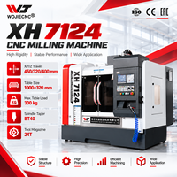 Machine de fraisage CNC verticale WOJIE XH7124 pour la fabrication de petits composants métalliques de précision