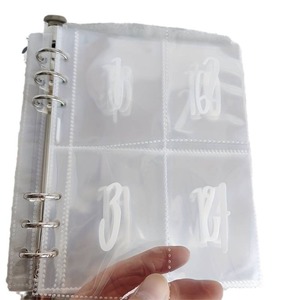 Pages de rechange pour classeur à feuilles mobiles A5, 25 feuilles, 100 grilles, numéros de série 1-100, 6 anneaux, matériau plastique durable - Product Image 5