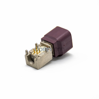 Conector Macho HSD de Alta Velocidad de 4 Pines con Código D, Montaje en PCB de Orificio Pasante para Automoción GSM LVDS