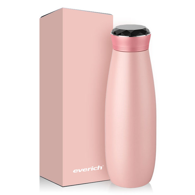 Everich Hot Sale 460 ml Stainless Steel Double Wall Water Bottle with Temperature Display Uv Light Self Cleaning Smart Sterlizer