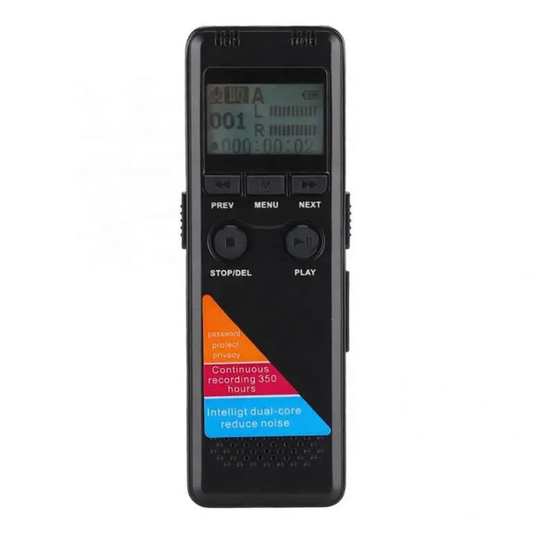 Chất lượng cao Mini kỹ thuật số USB ghi âm giọng nói MP3 Máy nghe nhạc hợp kim của kẽm xách tay LCD âm nhạc âm thanh ghi âm LCD giọng nói kích hoạt