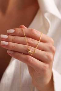 Collier pendentif en argent sterling 925 avec moissanite, forme de fleur, taille ovale et ronde, plaqué or, cadeau de mariage ou de fête - Product Image 6