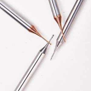 Hardmetalen Frees Diepe Groef Hrc60 2 Fluit 0.5Mm Hoge Precisie Oem/Odm Lange Hals Pulkruk Cnc Einde Molen - Product Image 3