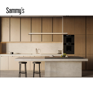 Úc Chất lượng cao hiện đại Modular tủ bếp mộc ván ép xây dựng Acrylic bề mặt đá cẩm thạch nhân tạo backsplash - Product Image 3