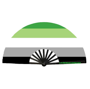 Abanico Plegable de Alta Calidad y Gran Sonido, Diseño Personalizado LGBT Arcoíris Orgullo, de Plástico de Alta Visibilidad - Product Image 1