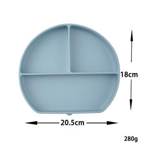 Plato <span class=keywords><strong>de</strong></span> Silicona <span class=keywords><strong>de</strong></span> Grado Alimenticio, Seguro, Lavable, Plato <span class=keywords><strong>de</strong></span> Cena Portátil, Tazón para Bebé, Vajilla Infantil - Product Image 1