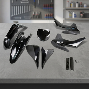 Kit di plastica completa nera per KTM SX 125 2013-2014 accessori per moto - Product Image 2