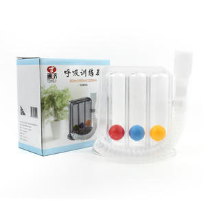 เครื่องฝึกหายใจ Tongji ขนาด 600 มล. 900 มล. 1200 มล. อุปกรณ์บริหารปอดแบบสามลูกบอล สำหรับฟื้นฟูสมรรถภาพผู้สูงอายุ - Product Image 1