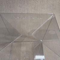 Protecteur de vinyle recyclable 4 pouces 0,5 mm avec ligne de pliage souple et fond à verrouillage automatique, logo personnalisé en relief