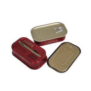 Hojalata <span class=keywords><strong>de</strong></span> comida <span class=keywords><strong>de</strong></span> 125g, dos piezas, fácil <span class=keywords><strong>de</strong></span> abrir, rectangular, 1/4 club, latas <span class=keywords><strong>de</strong></span> sardina vacías para pescado <span class=keywords><strong>enlatado</strong></span> - Product Image 5