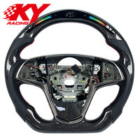 Volant sport intelligent en cuir et fibre de carbone haut de gamme personnalisé avec LED pour Cadillac ATS ATS-V CTS CTS-V CT4 CT5 XTS XT6