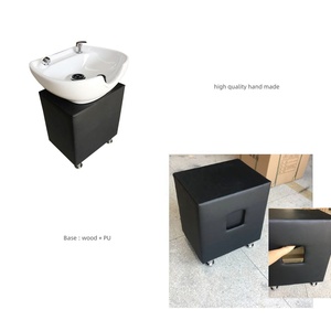 Nouveau <span class=keywords><strong>bac</strong></span> à <span class=keywords><strong>shampoing</strong></span> amovible en céramique, portable pour usage domestique, pour salon de coiffure et barbier, compatible lit de lavage, modèle international - Product Image 4
