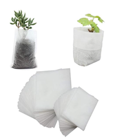 Vente en gros de sacs de pépinière de plantes noix Pots de culture de plantes non tissés Sacs de graines de plantes de semis biodégradables
