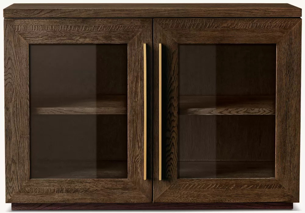 Chêne brun / Laiton bruni