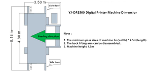 Duy nhất vượt qua máy in phun kỹ thuật số hộp sóng máy in kỹ thuật số máy in hộp sóng - Product Image 2