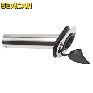Support de canne à pêche Seacar en acier inoxydable 304, fixation bateau à 30 degrés avec couvercle PV pour la pêche en mer - Product Image 3