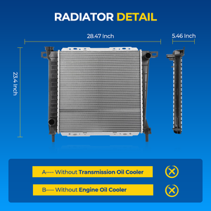 Para Ford OEM Radiador para 1986-1990 <span class=keywords><strong>Bronco</strong></span> II 2.9L 1991-1994 Explorer 4.0L <span class=keywords><strong>1985</strong></span>-1994 Ranger 2.8L 2.9L 4.0L Vehículos - Product Image 2