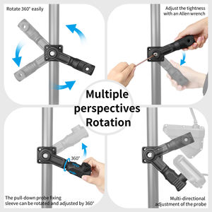 Support de sondeur réglable et durable pour détecteur de poissons Garmin LVS34, LVS32, LVS62 et Lowrance VIN-TYQ-FD014-2 - Product Image 3