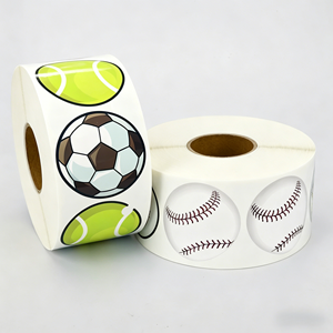 Pegatinas de doble cara impermeables personalizadas para varias bolas que se utilizan para decorar coches, ordenadores y teléfonos móviles - Product Image 1