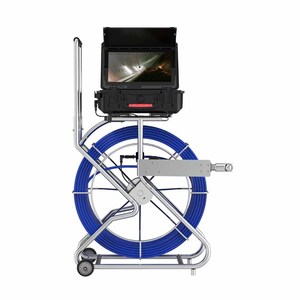Système d'inspection de canalisations avec caméra d'égout 4K Ultra <span class=keywords><strong>HD</strong></span> à vision nocturne, câble de 100 m, écran tactile 13,3 pouces, carte mémoire, garantie 1 an - Product Image 5