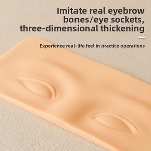 Coussin en silicone imperméable pour la pratique du tatouage PMU, idéal pour l'entraînement au maquillage des sourcils, pour les académies de beauté et les débutants. - Product Image 3