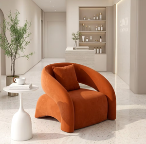 Canapé individuel design nordique, moderne et minimaliste, écologique, inclinable, luxe léger, pour salon, balcon, chaise de loisirs pour hôtel - Product Image 1