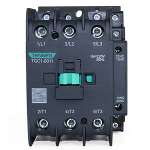 Contactor de CA Tengen TGC1-8011, 80A, trifásico, 220V/380V, montaje en carril DIN - Product Image 2