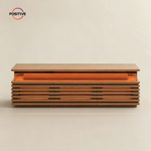 Mobile <span class=keywords><strong>TV</strong></span> <span class=keywords><strong>in</strong></span> Legno Massello Stile Nordico Mid-Century, Mobile Audio per Soggiorno e Camera da Letto, Mobiletto da Terra per Appartamenti Piccoli - Product Image 4