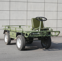 Camion utilitaire électrique en acier 72V 6000W, véhicule agricole robuste, remorque à transmission par chaîne, ATV, UTV, outil logistique
