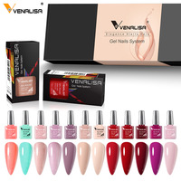 12 pièces/kit Venalisa vernis à ongles Gel coffret cadeau élégant vernis à ongles tremper UV LED haute Piment paillettes système de Gel UV