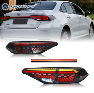 HCMOTIONZ Factory LED Rear Back Lamps with middle light 2020-2022 Altis E210 middle east version Tail Lights Toyota Corolla