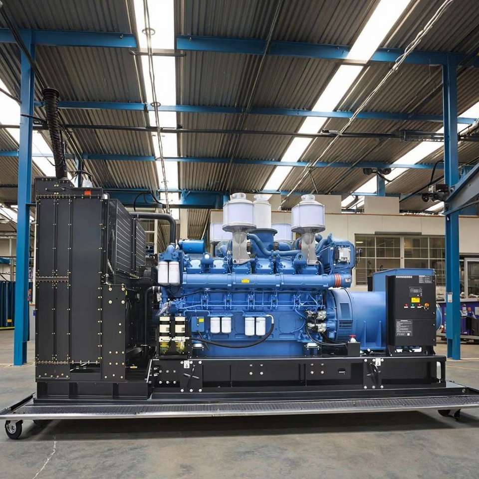 Diesel Generator Set Open Frame 3 Phase 4 Wire 50Hz/60Hz High Voltage ...