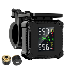 ระบบตรวจสอบแรงดันลมยางรถจักรยานยนต์แบบไร้สาย TPMS ตรวจสอบแรงดันลมยางแบบเรียลไทม์ พร้อมเซ็นเซอร์ภายนอก 2 ตัว ระบบ TPMS สำหรับมอเตอร์ไซค์ - Product Image 5