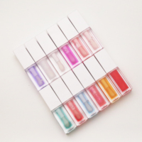 2024 Hot-Sell Groothandel Mollige Vochtinbrengende Magische Lipolie Veganistisch Fruit Glinstert Lip Olie Private Label Vloeibare Transparante Lipgloss