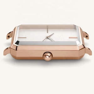 Đồng Hồ Thạch Anh Nữ Chất Lượng Cao, Bằng Thép Không Gỉ, Màu Vàng Hồng, Mặt Vuông, Kiểu Nhật Bản - Product Image 3