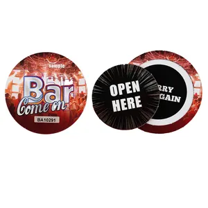 Factory Price Instant Peel Off Tickets 1 Window Round Pull Tabs Gambling Tickets And Board