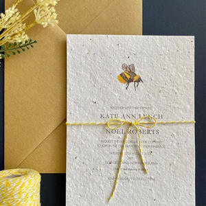 Custom <b>Seed</b> <b>Paper</b> Cards Plantable Ticket Cards Eco-Friendly <b>Seed</b> <b>Paper</b> Invitations Greeting Cards & Postcards - Product Image 1