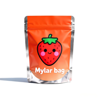 Sac alimentaire zip-lock refermable imprimé personnalisé Pochettes debout anti-odeur Sacs d'emballage plastique en mylar 3.5g en aluminium