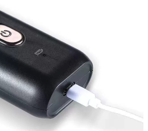Afeitadora Eléctrica Recargable de Doble Cabezal para Hombre, Pantalla LED, Afeitadora Suave para la Piel, Carga USB, Color Negro - Product Image 4