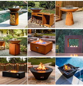 Barbecue Brasero de qualité supérieure, barbecue extérieur au charbon de bois en acier Corten pour jardin - Product Image 3