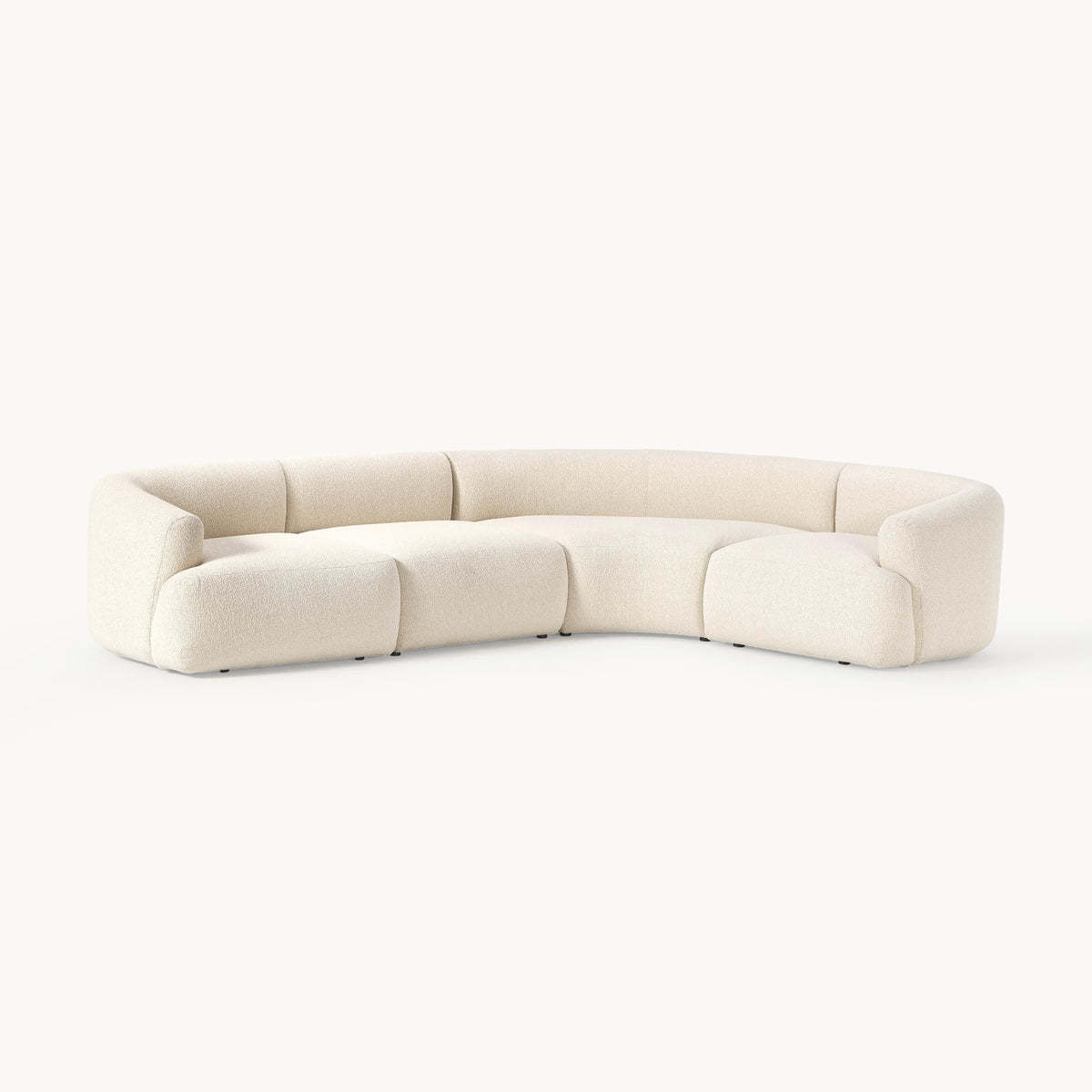 Tejido bouclé blanco  White