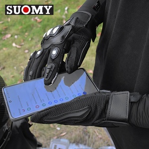 Gants de moto Suomy pour hommes, gants de course de <span class=keywords><strong>motocross</strong></span> d'été, gants de protection respirants pour motocyclistes, compatibles avec les écrans tactiles - Product Image 6
