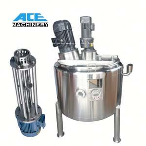 Tanque de Alto Cizallamiento de Acero Inoxidable de 500L/1000L con Agitador y Homogeneizador, Mezclador Industrial de Líquidos y Emulsionador de Aceite, Mezclador de Cremas - Product Image 4