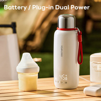 Fabricant de biberons rechargeables à affichage LED, réglage de la température, alimentation par batterie, pour commandes OEM de produits de voyage pour bébés