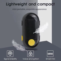 Mini talkie-walkie sans fil à crochet d'oreille, radio bidirectionnelle portable mains libres, appareil de communication intercom commercial