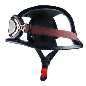 Casque de moto demi-face 2026 avec visière solaire rabattable, visière amovible et boucle à dégagement rapide - Product Image 4