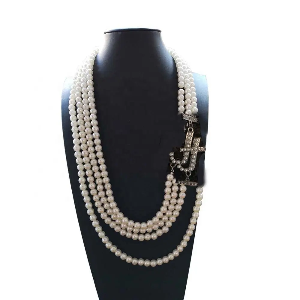 Newest Custom JJ Jewelry Jack and Jill Of America Pearl Necklace