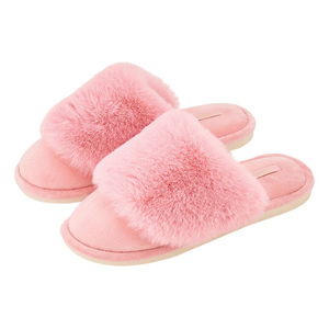 Pantuflas de Casa Ultra Suaves <span class=keywords><strong>para</strong></span> Mujer con Cuello de Piel de Conejo, Espuma Viscoelástica, Cómodas y Lujosas - Product Image 4