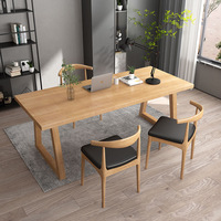 Art nordique Assurance qualité personnalisé pratique professionnel en bois massif Rectangle 6 places Table à manger